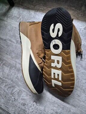 Sorel Men's/womens Brown and Black Suede Lace-Up Boots